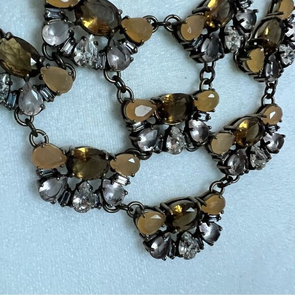 J Crew Jeweled Chandelier Bib Dramatic Statement Necklace - Picture 2 of 6